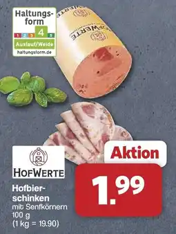 Famila Nord West HofWerte Hofbierschinken mit Senfkörnern Angebot