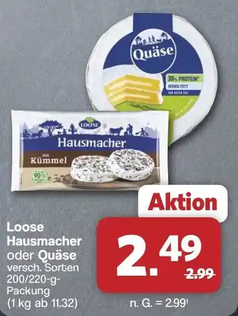Famila Nord West Loose Hausmacher oder Quäse Angebot