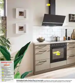 Zurbrüggen Küchenblock Nolte Perfect Plus in Lava matt Angebot