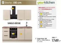 Zurbrüggen Single-Küche 180 Angebot