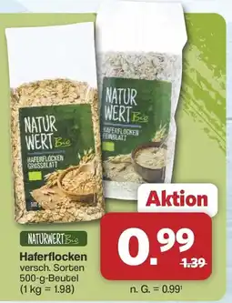 Famila Nord West NATURWERT Bio Haferflocken Angebot