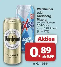 Famila Nord West Warsteiner oder Karlsberg Mixery Angebot