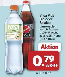 Famila Nord West Vilsa Plus Bio oder Sinalco Limonaden Angebot