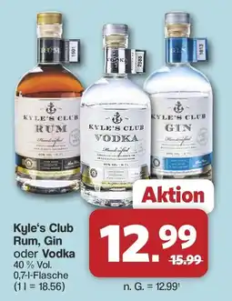 Famila Nord West Kyle's Club Rum, Gin oder Vodka Angebot