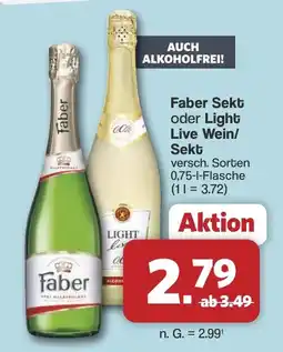 Famila Nord West Faber Sekt oder Light Live Wein/Sekt Angebot