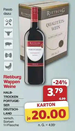 Famila Nord West Rietburg Wappen Weine Angebot