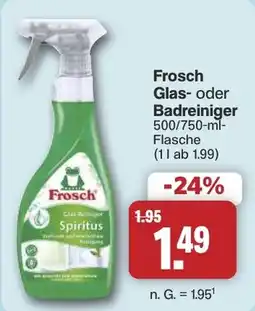 Famila Nord West Frosch Glas- oder Badreiniger Angebot