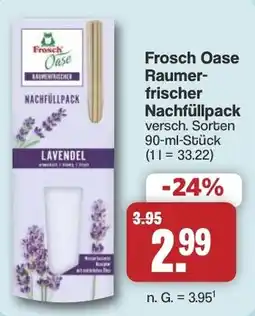 Famila Nord West Frosch Oase Raumerfrischer Nachfüllpack Angebot