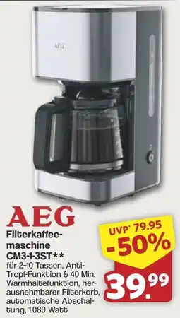 Famila Nord West AEG Filterkaffeemaschine Angebot