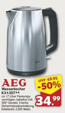 Famila Nord West AEG Wasserkocher Angebot
