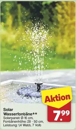 Famila Nord West Solar Wasserfontäne** Angebot