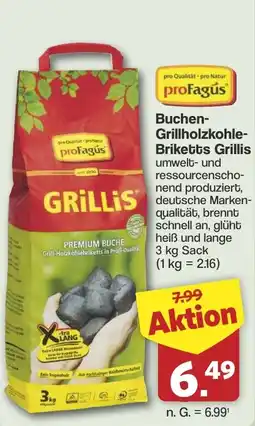 Famila Nord West proFagus Grillis Buchen-Grillholzkohle-Briketts Angebot