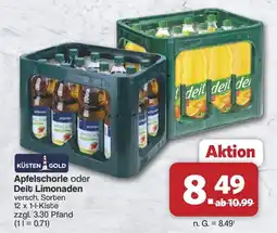 Famila Nord West KÜSTEN GOLD Apfelschorle oder Deit Limonaden Angebot