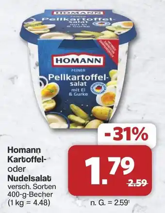 Famila Nord West Homann Pellkartoffelsalat Angebot