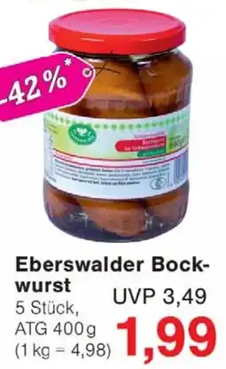 Wiglo Wunderland Eberswalder Bockwurst Angebot
