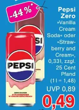 Wiglo Wunderland Pepsi Zero Angebot