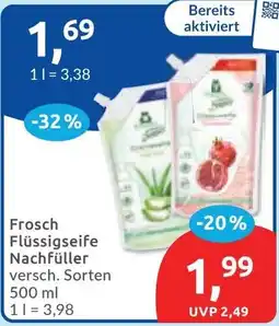 Budni Frosch Flüssigseife Nachfüller Angebot