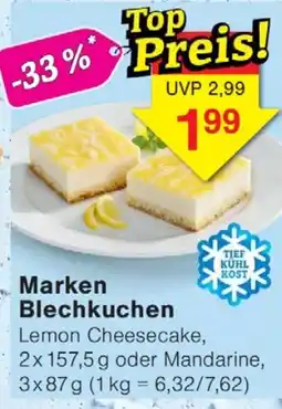 Wiglo Wunderland Marken Blechkuchen Angebot