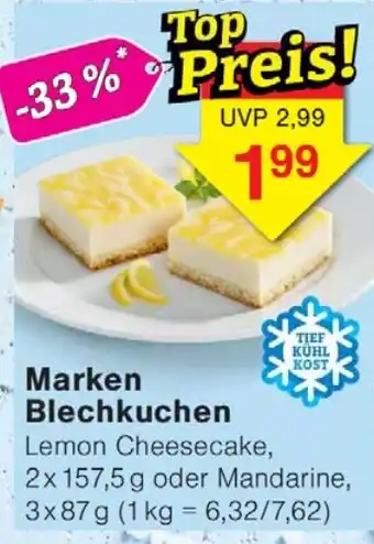Wiglo Wunderland Marken Blechkuchen Angebot
