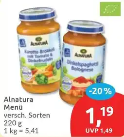 Budni Alnatura Menü Angebot