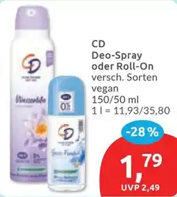 Budni CD Deo-Spray oder Roll-On vegan Angebot