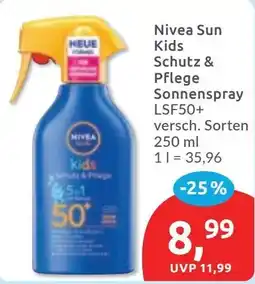 Budni Nivea Sun Kids Schutz & Pflege Sonnenspray Angebot