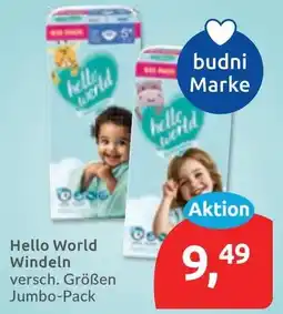 Budni Hello World Windeln Angebot