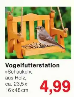 Wiglo Wunderland Vogelfutterstation »Schaukel«, aus Holz Angebot
