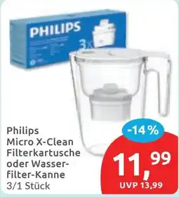 Budni Philips Micro X-Clean Filterkartusche oder Wasserfilter-Kanne Angebot
