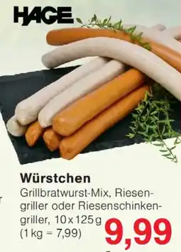 Wiglo Wunderland HAGE Würstchen Angebot