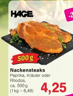 Wiglo Wunderland HAGE Nackensteaks Angebot
