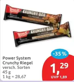 Budni Power System Crunchy Riegel Angebot