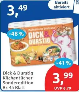 Budni Dick & Durstig Küchentücher Angebot