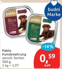 Budni Pablo Hundennahrung Angebot