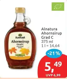 Budni Alnatura Ahornsirup Grad C Angebot