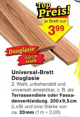 Jawoll Universal-Brett Douglasie Angebot