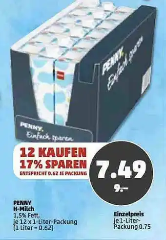 PENNY Penny H-milch Oder Einzelpreis Angebot