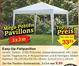 Wiglo Wunderland Mega-Posten Pavillons Easy-Up-Faltpavillon Angebot