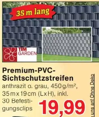 Wiglo Wunderland TIM GARDEN Premium-PVC-Sichtschutzstreifen Angebot