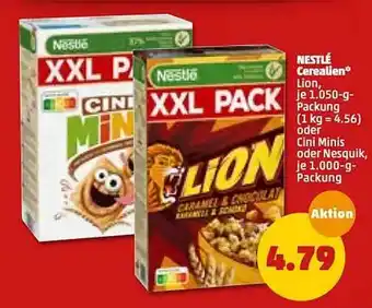 PENNY Nestlé Cerealien Lion Oder Cini Minis Oder Nesquik Angebot