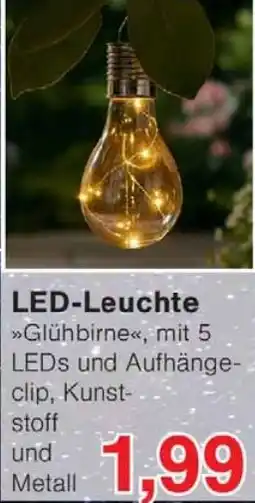 Wiglo Wunderland LED-Leuchte »Glühbirne« Angebot