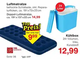Wiglo Wunderland Luftmatratze TIM GARDEN Angebot