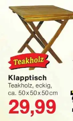 Jawoll Klapptisch Teakholz Angebot