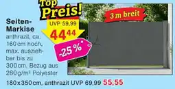 Wiglo Wunderland Seiten-Markise anthrazit Angebot