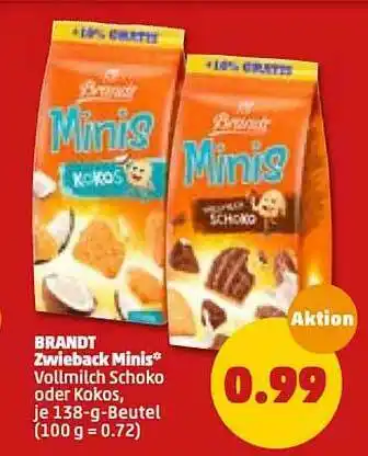 PENNY Brandt Zwieback Minis Angebot