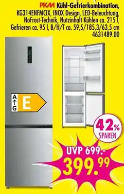 Möbel Boss PKM Kühl-Gefrierkombination Angebot