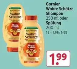 Rossmann Garnier Wahre Schätze Shampoo Angebot