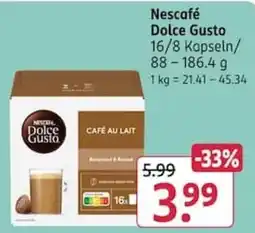 Rossmann Nescafé Dolce Gusto CAFÉ AU LAIT Angebot