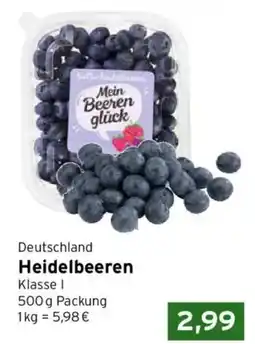 CAP Markt Mein Beeren glück Heidelbeeren Angebot
