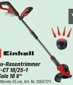 toom Baumarkt Einhell Akku-Rasentrimmer GE-CT 18/25-1 Li-Solo Angebot
